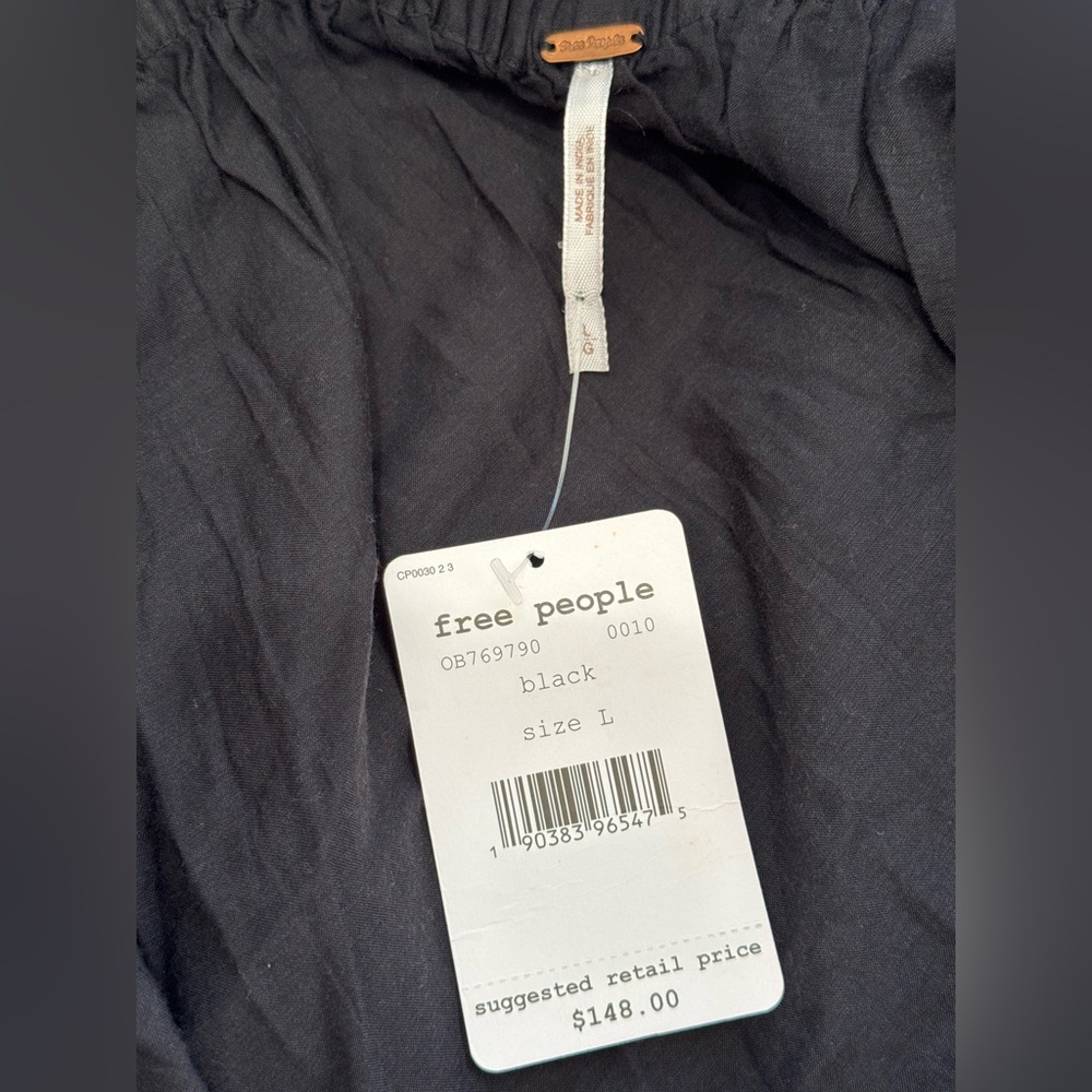 Free People Asymmetrical Cut Out Blouse in Purple and Black #16 - Picture 4 of 4